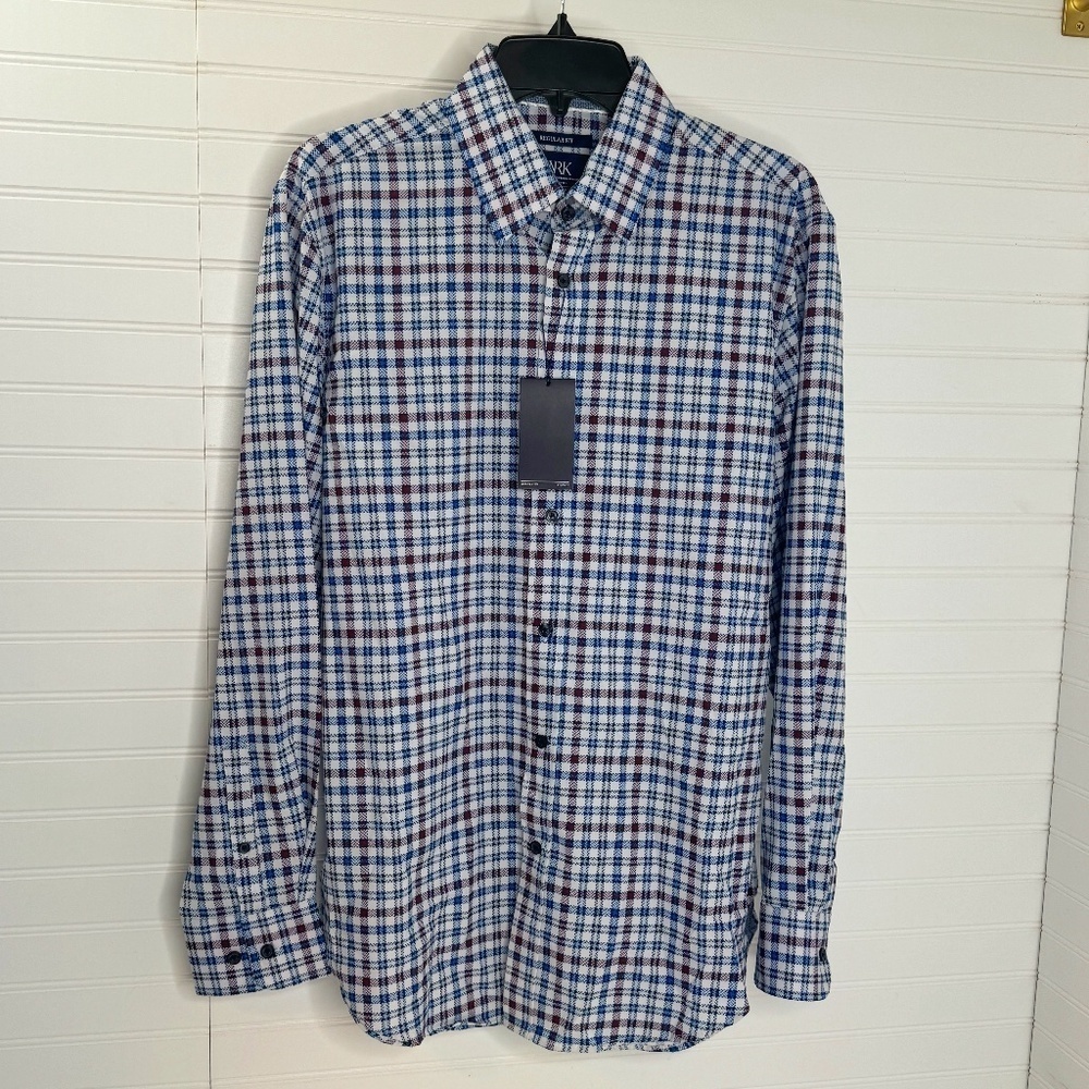 NWT WRK Long Sleeve Dress Shirt 4 Way Stretch Regular Fit 15.5